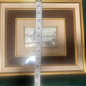 Elegant Gold and Brown Accented Picture Frame